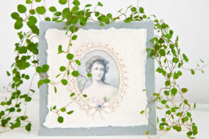 romantische Karte im Vintage Look als Deko oder zum Verschenken